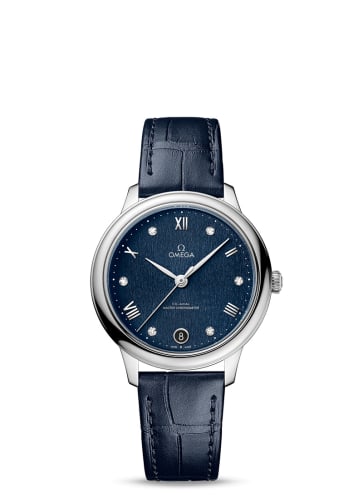 Omega De Ville Master Chronometer 34 Stainless Steel / Blue - Diamond