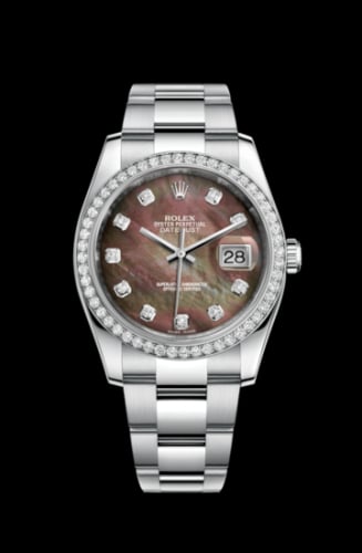 Rolex Datejust 36 Stainless Steel Diamond / Oyster / Black MOP
