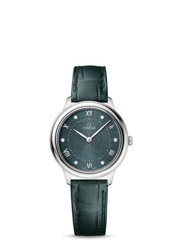 Omega De Ville Quartz 30 Stainless Steel / Turqouise - Diamond