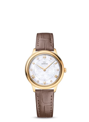 Omega De Ville Quartz 30 Yellow Gold / MOP - Diamond