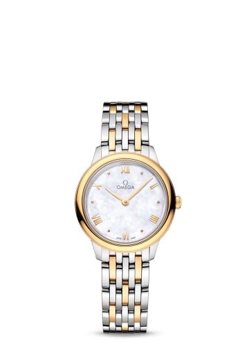 Omega De Ville Quartz 27.5 Stainless Steel - Yellow Gold / MOP / Bracelet