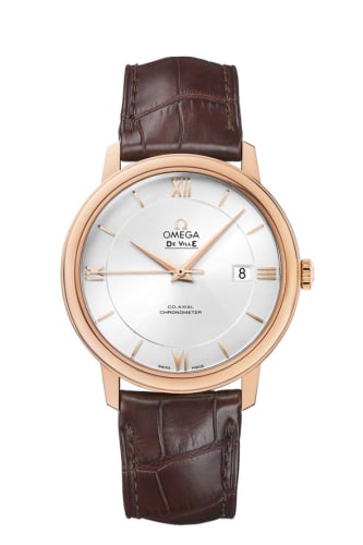 Omega De Ville Prestige Co-Axial 39.5 Red Gold / Silver