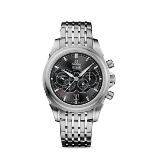 Omega De Ville Co-Axial 41 Chronograph 4 Counters Stainless Steel / Grey / Bracelet