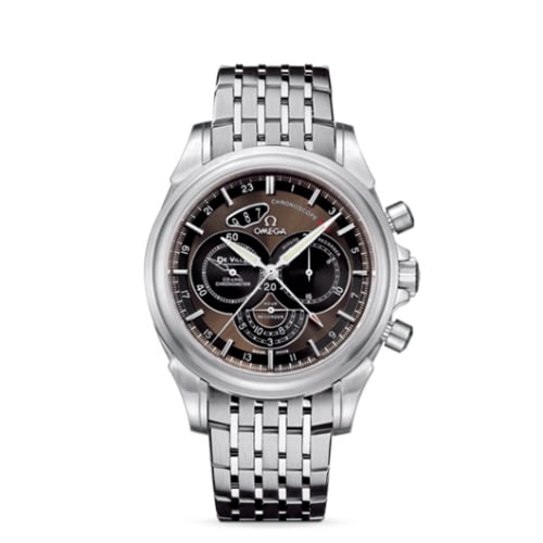 Omega De Ville Co-Axial 44 Chronoscope GMT Stainless Steel / Brown / Bracelet