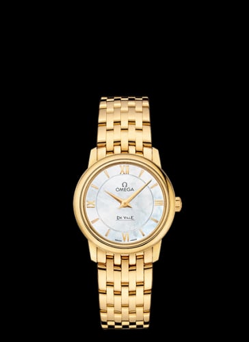 Omega De Ville Prestige Quartz 27.4 Yellow Gold / MOP / Bracelet