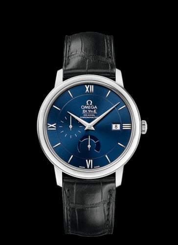 Omega De Ville Prestige Co-Axial 39.5 Power Reserve Stainless Steel / Blue
