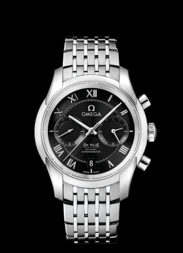 Omega De Ville Co-Axial 42 Chronograph Stainless Steel / Black / Bracelet