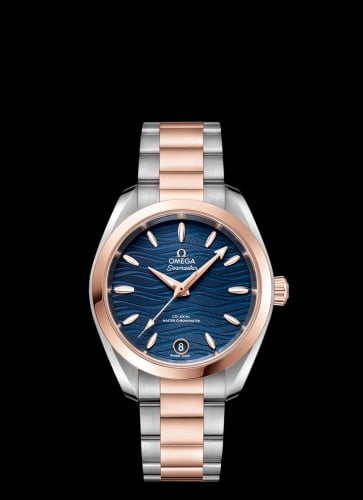 Omega Seamaster Aqua Terra 150M Master Chronometer 34 Stainless Steel / Sedna Gold / Blue-Waves / Bracelet