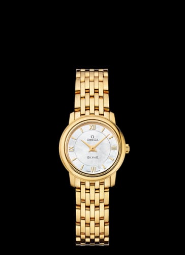 Omega De Ville Prestige Quartz 24.4 Yellow Gold / MOP / Bracelet