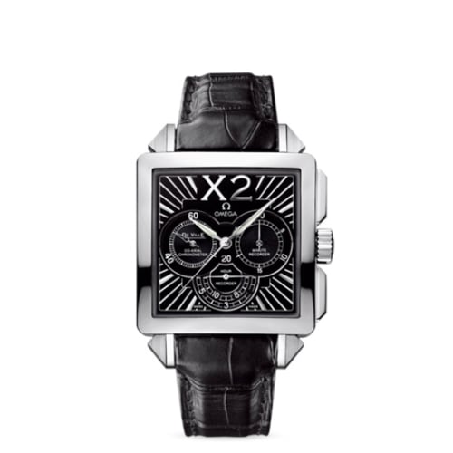 Omega De Ville X2 Co-Axial 37 Chronograph Stainless Steel / Black