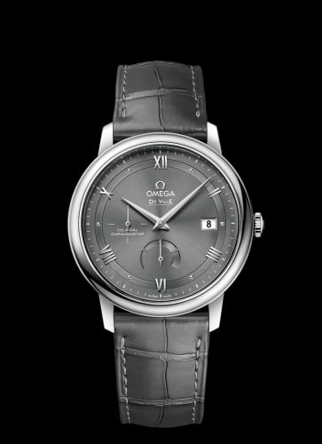 Omega De Ville Prestige Co-Axial 39.5 Power Reserve Stainless Steel / Vintage Grey