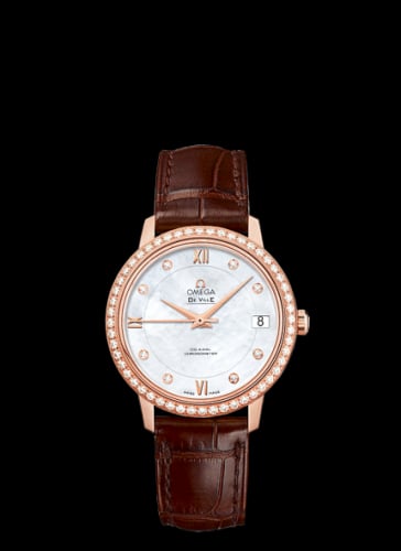 Omega De Ville Prestige Co-Axial 32.7 Red Gold / Diamond