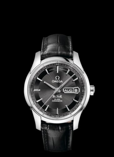 Omega De Ville Hour Vision Co-Axial Annual Calendar Stainless Steel / Slate