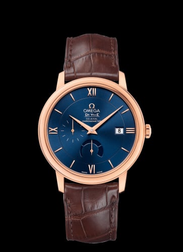 Omega De Ville Prestige Co-Axial 39.5 Power Reserve Red Gold / Blue