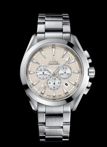 Omega Seamaster Aqua Terra 150M Co-Axial 44 Chronograph Stainless Steel / Ivory / Bracelet