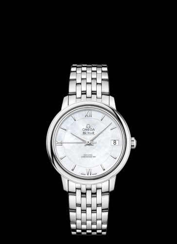 Omega De Ville Prestige Co-Axial 32.7 Stainless Steel / MOP / Bracelet