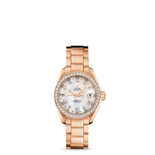 Omega Seamaster Aqua Terra 150M Co-Axial 30 Red Gold / Diamond / MOP / Bracelet