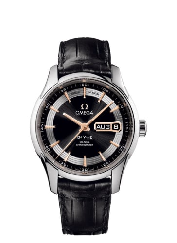 Omega De Ville Hour Vision Co-Axial Annual Calendar White Gold / Black