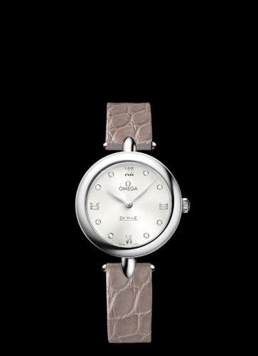 Omega De Ville Prestige Dewdrop Quartz 27.4 Stainless Steel / Silver