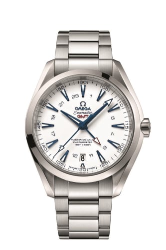 Omega Seamaster Aqua Terra 150M Co-Axial 43 GMT Titanium / White / Bracelet / GoodPlanet