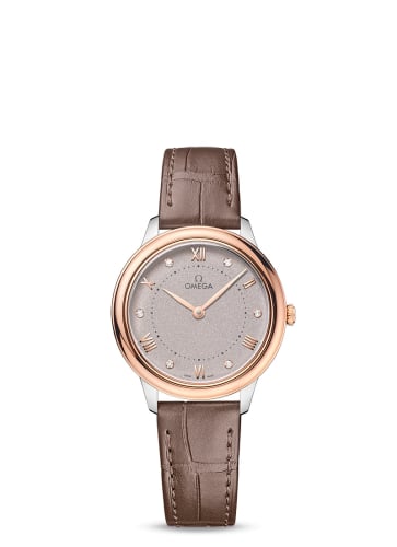 Omega De Ville Quartz 30 Stainless Steel - Sedna Gold / Grey