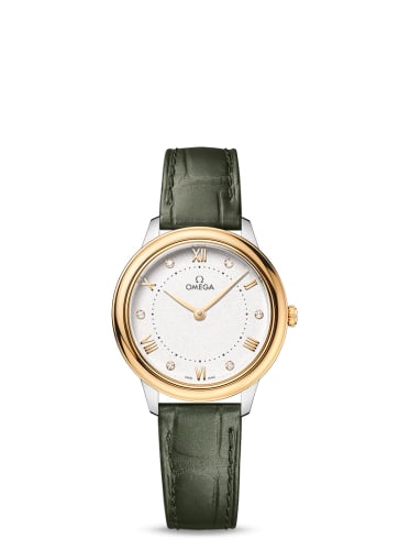 Omega De Ville Quartz 30 Stainless Steel - Yellow Gold / White - Diamond