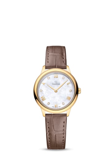 Omega De Ville Quartz 27.5 Yellow Gold / MOP - Diamond