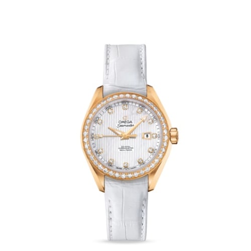 Omega Seamaster Aqua Terra 150M Co-Axial 34 Yellow Gold / Diamond / MOP