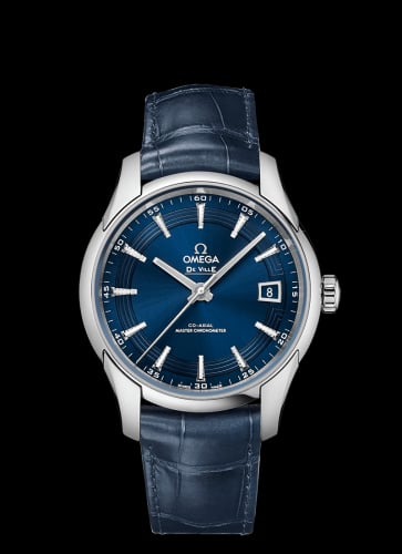 Omega De Ville Hour Vision Master Chronometer Stainless Steel / Blue