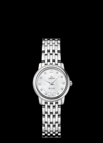 Omega De Ville Prestige Quartz 24.4 Stainless Steel / MOP / Bracelet