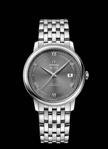 Omega De Ville Prestige Co-Axial 39.5 Stainless Steel / Vintage Grey / Bracelet