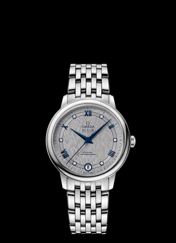 Omega De Ville Prestige Co-Axial 32.7 Stainless Steel / Vintage Grey Silk / Bracelet