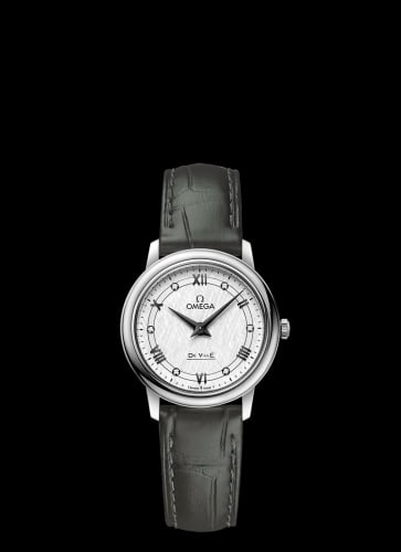 Omega De Ville Prestige Quartz 27.4 Stainless Steel / Vintage Silver Silk