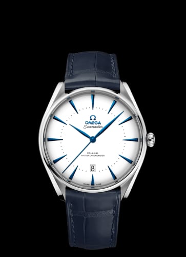 Omega Seamaster Master Co-Axial 39.5 Singapore Edition Stainless Steel / White / Alligator