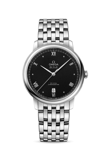 Omega De Ville Prestige Co-Axial 39.5 Stainless Steel / Vintage Black / Bracelet