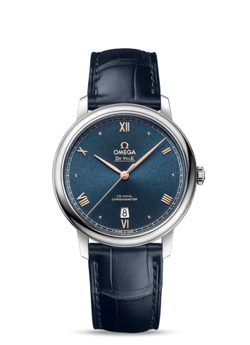 Omega De Ville Prestige Co-Axial 39.5 Stainless Steel / Blue Sunburst