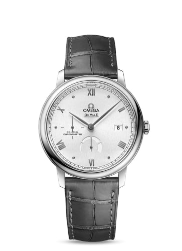Omega De Ville Prestige Co-Axial 39.5 Power Reserve Stainless Steel / Silver Sunburst