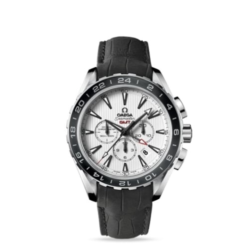 Omega Seamaster Aqua Terra 150M Co-Axial 44 GMT Chronograph Stainless Steel / Silver
