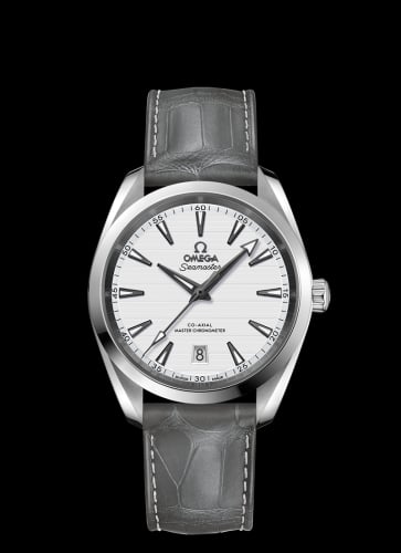 Omega Seamaster Aqua Terra 150M Master Chronometer 38 Stainless Steel / Silver / Alligator