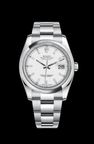 Rolex Datejust 36 Stainless Steel Domed / Oyster / White