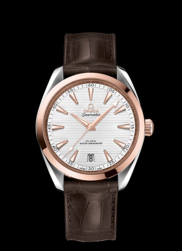 Omega Seamaster Aqua Terra 150M Master Chronometer 41 Stainless Steel / Sedna Gold / Silver / Alligator
