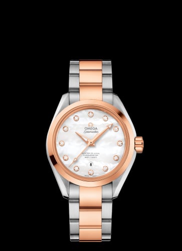 Omega Seamaster Aqua Terra 150M Master Co-Axial Stainless Steel / Red Gold / MOP / Bracelet