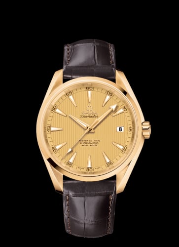 Omega Seamaster Aqua Terra 150m Master Co-Axial 41.5 Yellow Gold / Champagne