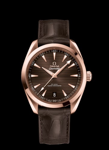 Omega Seamaster Aqua Terra 150M Master Chronometer 41 Sedna Gold / Brown / Alligator