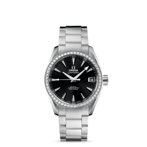 Omega Seamaster Aqua Terra 150M Co-Axial 38.5 Stainless Steel / Diamond / Black / Bracelet