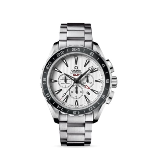 Omega Seamaster Aqua Terra 150M Co-Axial 44 GMT Chronograph Stainless Steel / Silver / Bracelet