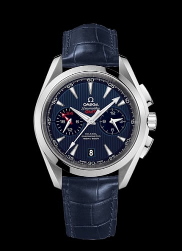 Omega Seamaster Aqua Terra 150M Co-Axial 43 GMT Chronograph Stainless Steel / Blue