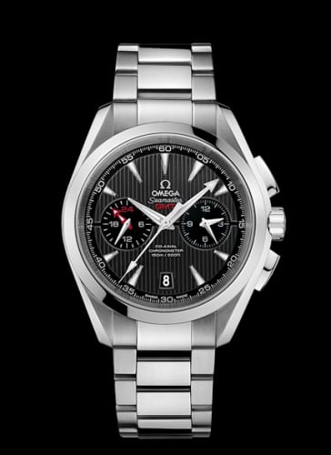 Omega Seamaster Aqua Terra 150M Co-Axial 43 GMT Chronograph Stainless Steel / Grey / Bracelet