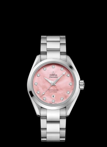Omega Seamaster Aqua Terra 150M Master Co-Axial 34 Stainless Steel / Pink MOP / Bracelet