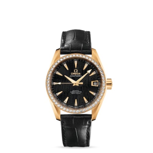 Omega Seamaster Aqua Terra 150M Co-Axial 38.5 Yellow Gold / Diamond / Black